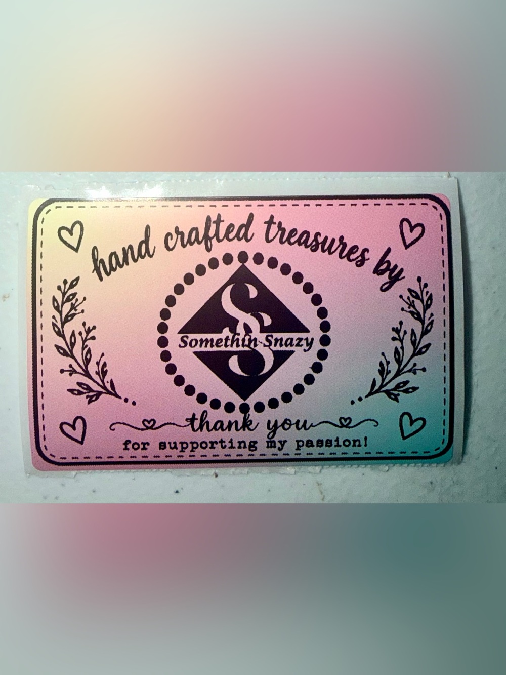 75 designed/customized stickers rectangle or round various colors - Picture 4 of 12